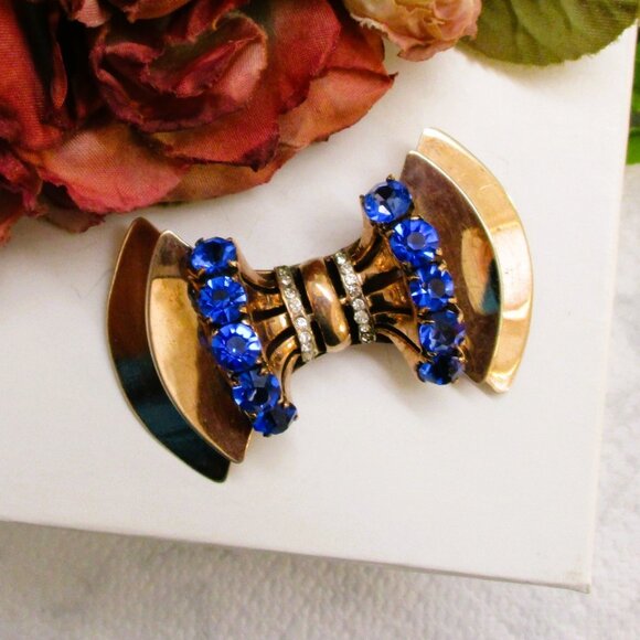 SCEPTRON Reinad Sterling Vermeil Book Piece Brooch ~ RARE Designer Brooch - Picture 3 of 16